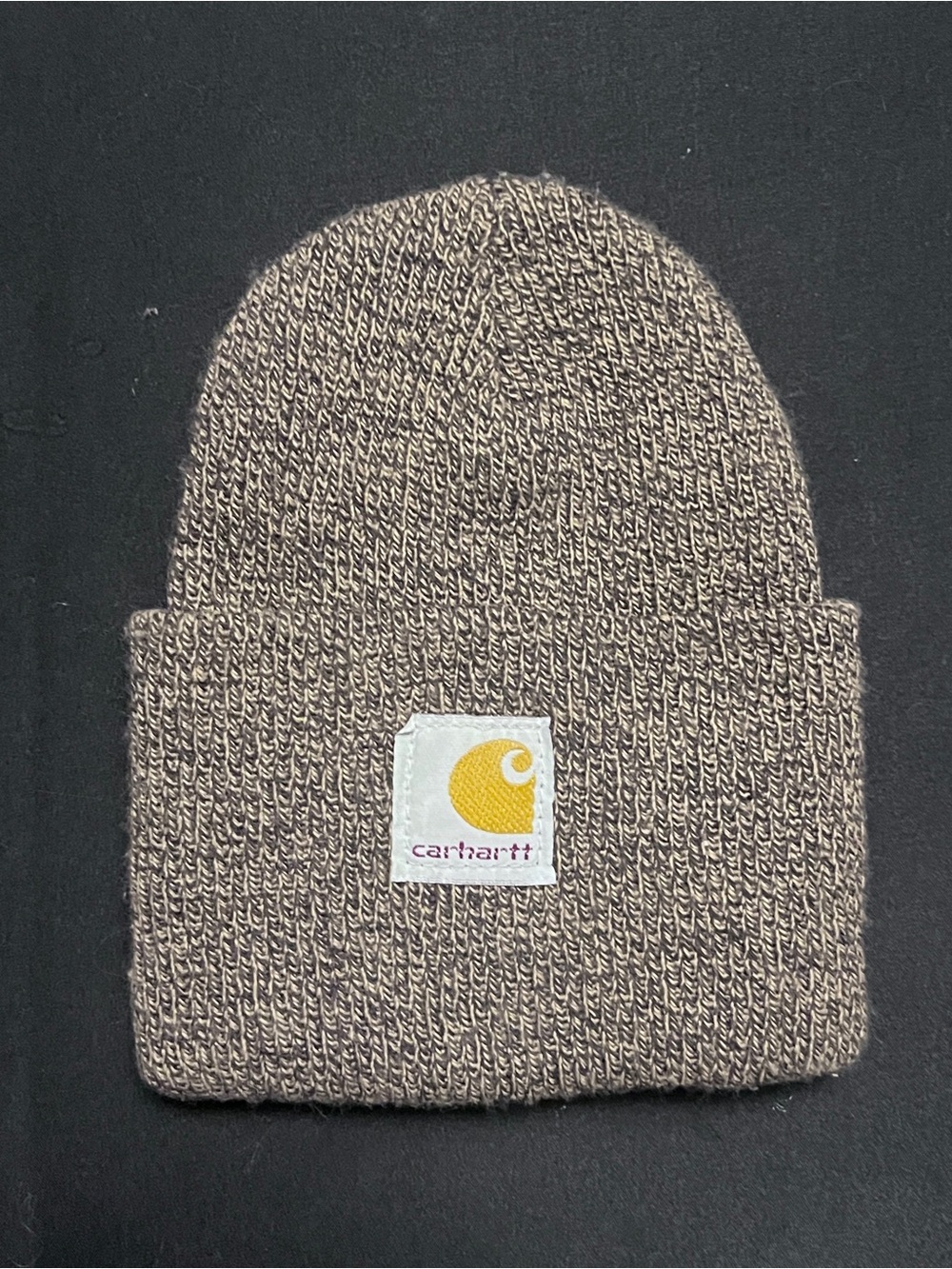 Carhartt Baby Heathered Brown Cuffed Knit Beanie
